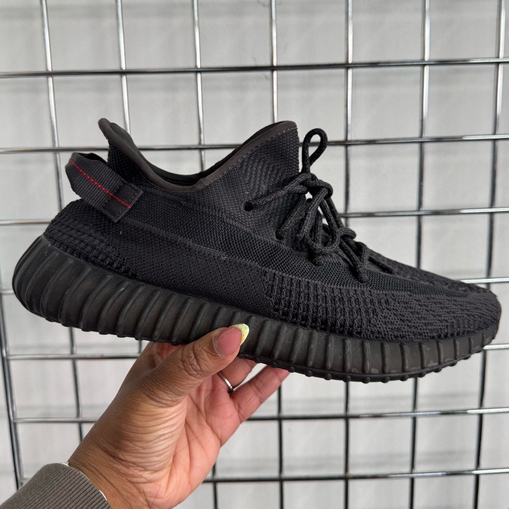 Adidas Yeezy Boost 350 V2 Static Black Non-Reflective Mens Size 11.5 Sneakers